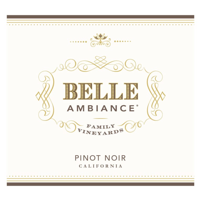 Belle Ambiance Pinot Noir 2016 Front Label