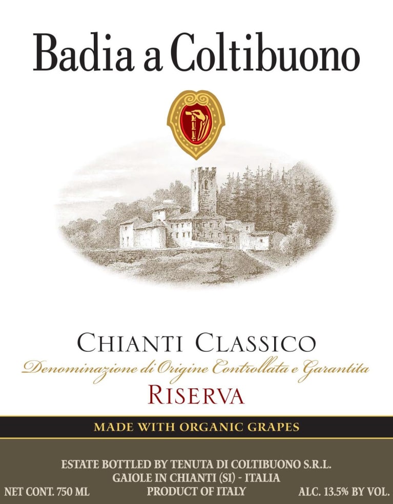 Badia a Coltibuono Chianti Classico Riserva 2014 Front Label