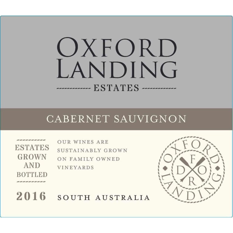 Flat front label of wine