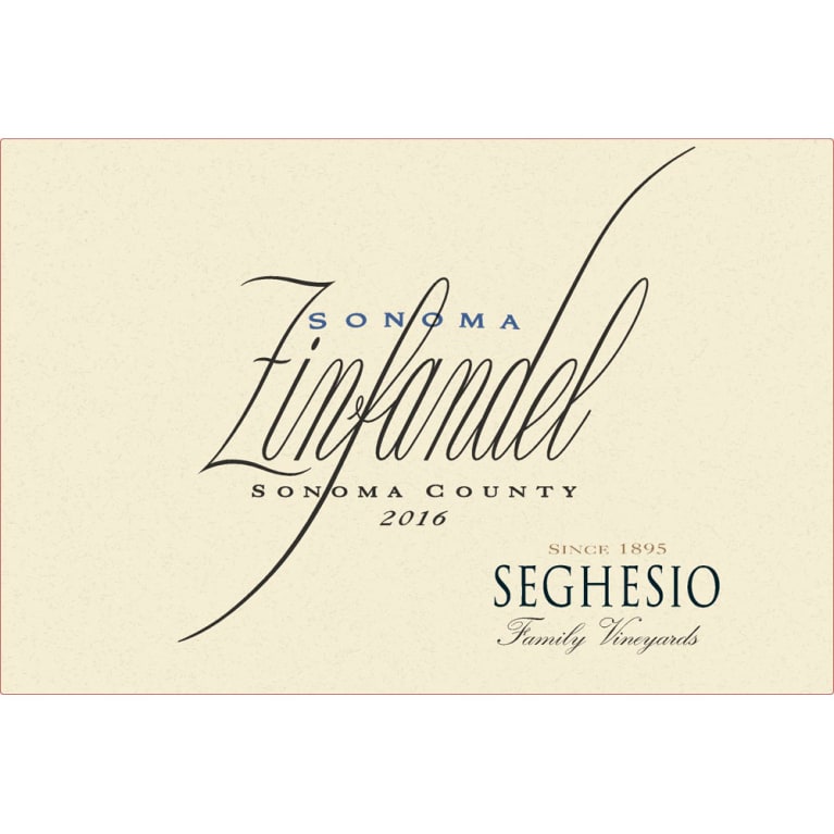 Flat front label of wine