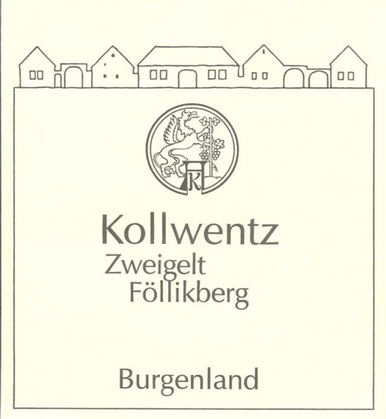 Flat front label of wine