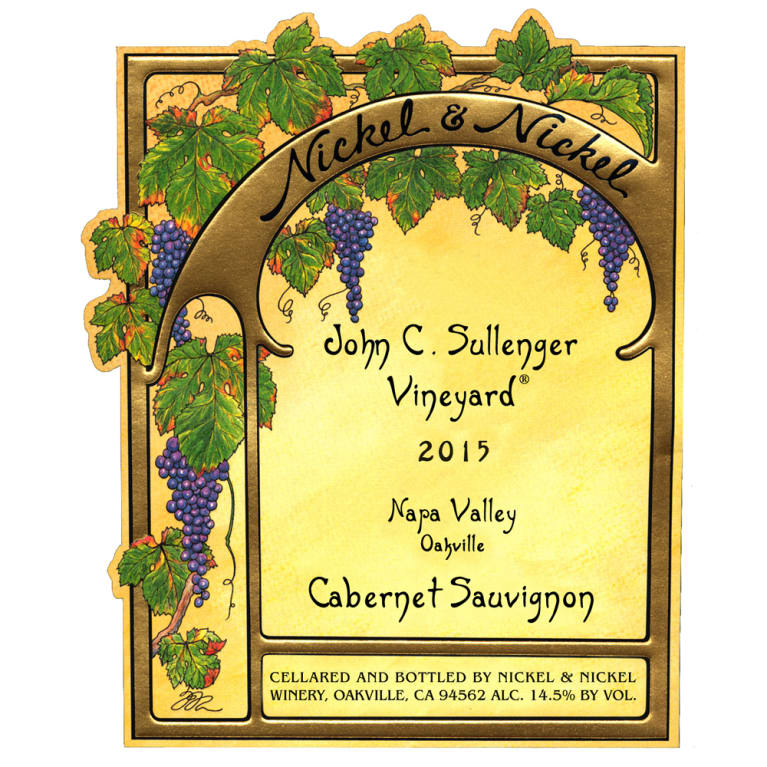 Nickel & Nickel Sullenger Vineyard Cabernet Sauvignon 2015 Front Label