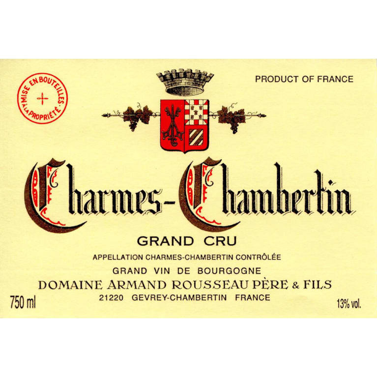 Domaine Armand Rousseau Charmes-Chambertin Grand Cru 2014 Front Label