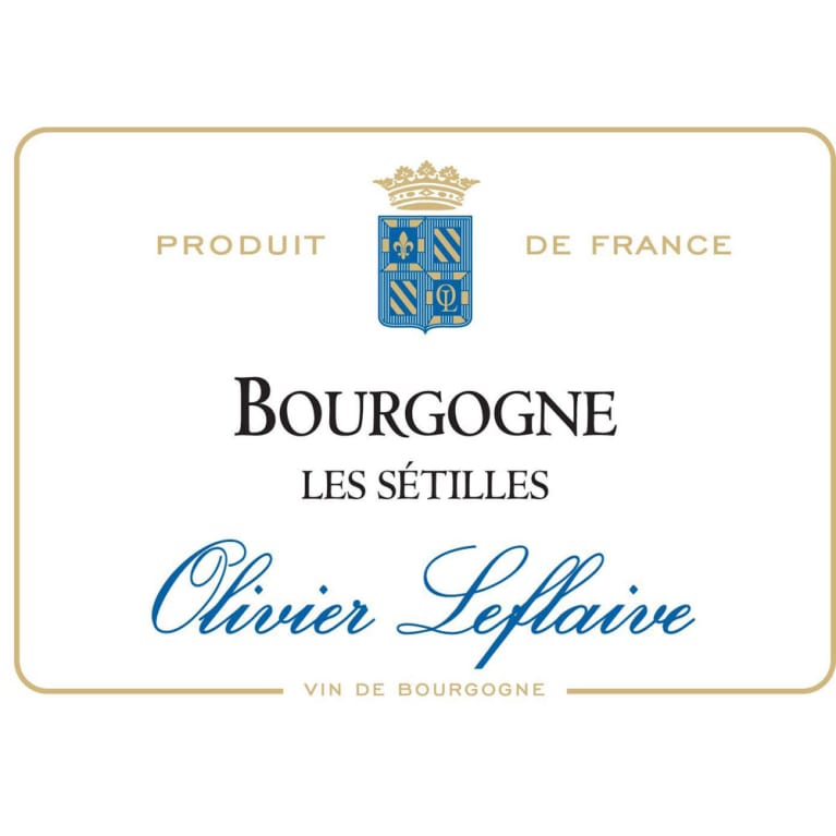Flat front label of wine