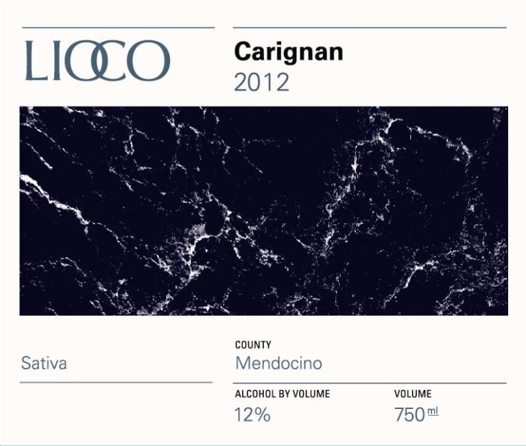 Lioco Sativa Carignan 2012 Front Label