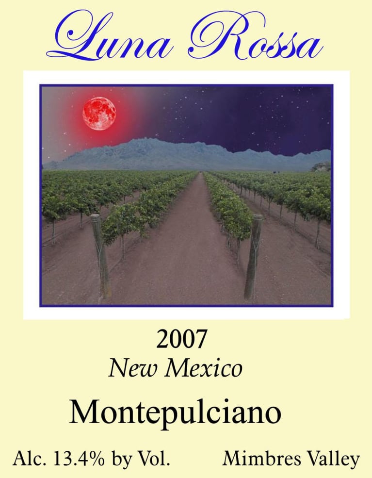 Luna Rossa Winery Montepulciano 2007