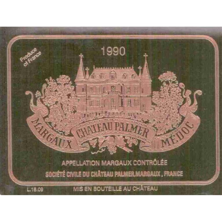 Chateau Palmer 1990 Front Label