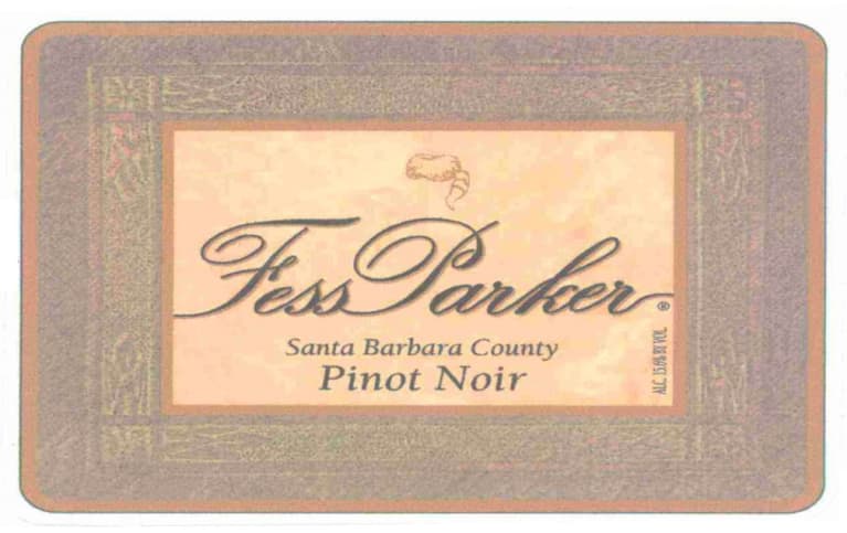 Fess Parker Santa Barbara County Pinot Noir 2005 Front Label