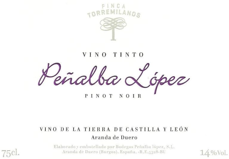 Penalba Lopez Finca Torremilanos Pinot Noir Vino de la Tierra Pinot Noir 2013 Front Label
