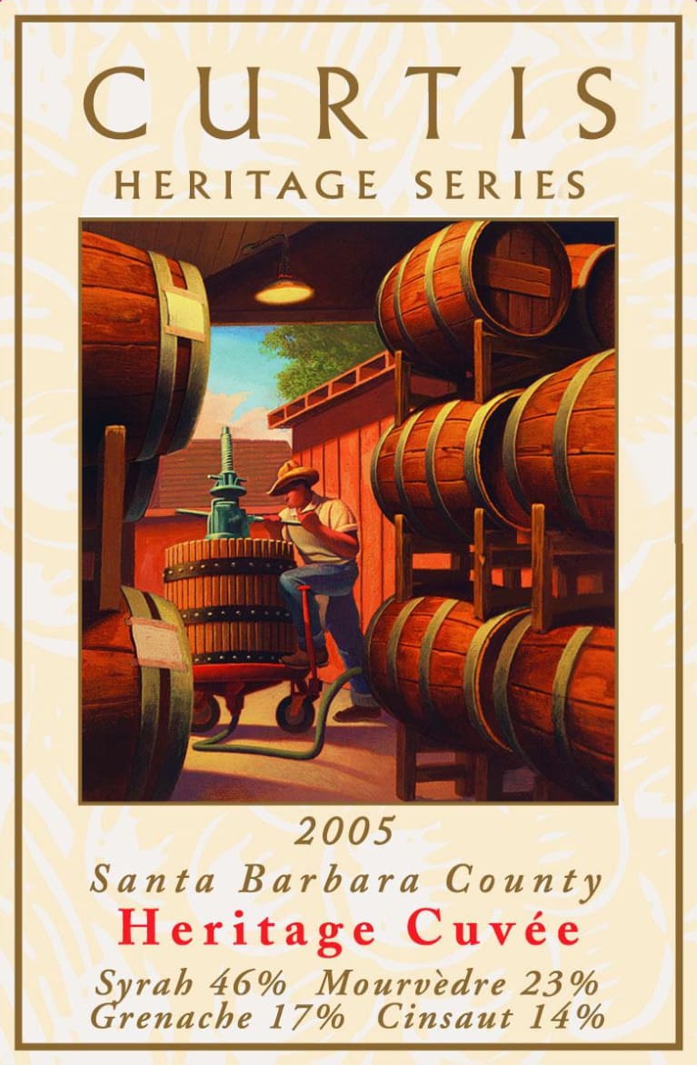Curtis Heritage Cuvee 2005 Front Label