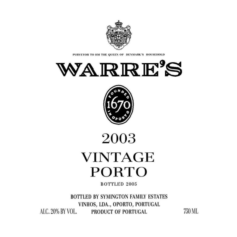 Flat front label of wine