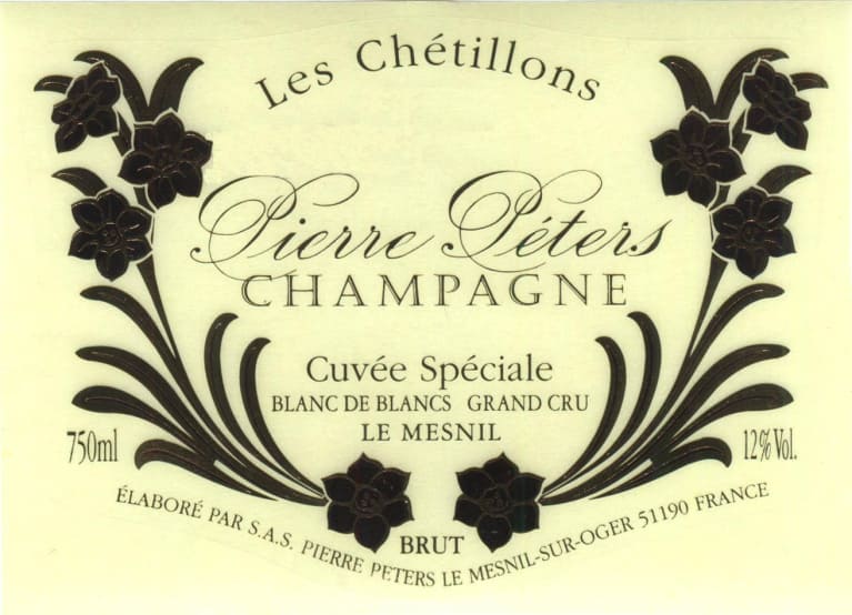 Pierre Peters Les Chetillons Cuvee Speciale Blanc de Blancs Grand Cru ...