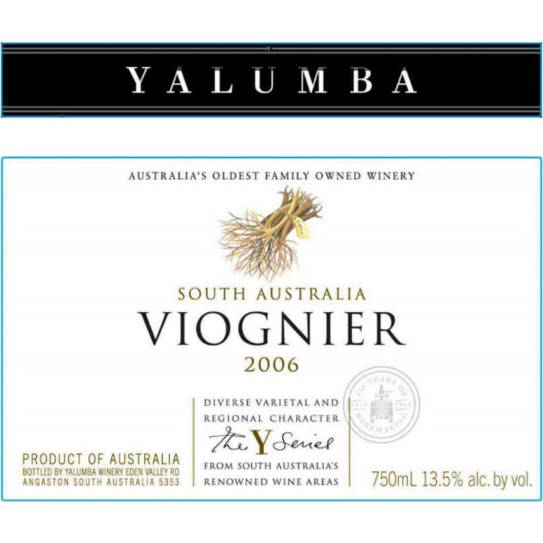 Flat front label of wine