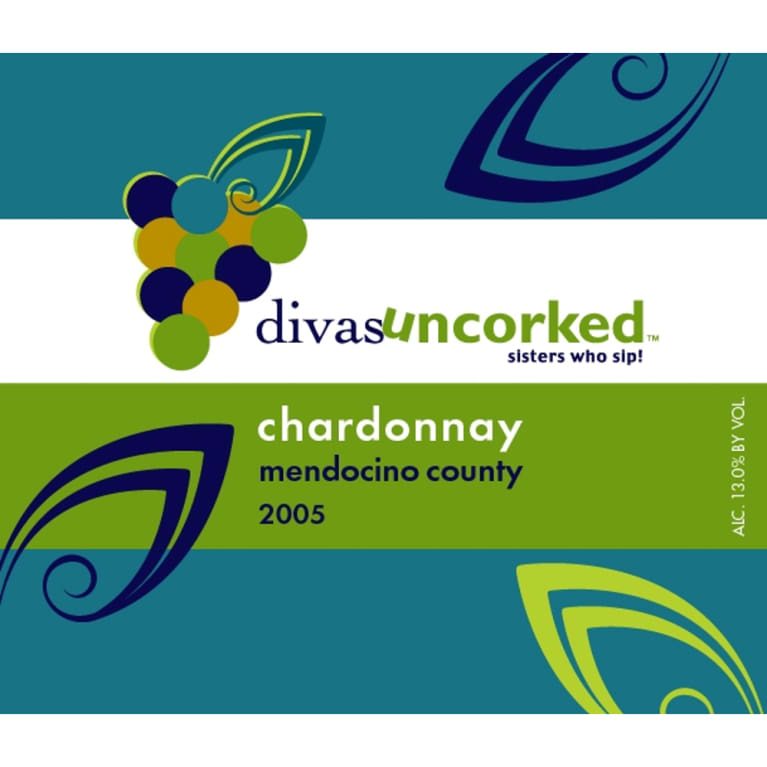 Divas Uncorked Chardonnay 2005 Front Label