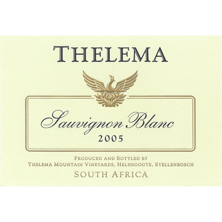 Thelema Stellenbosch Sauvignon Blanc 2005 Front Label