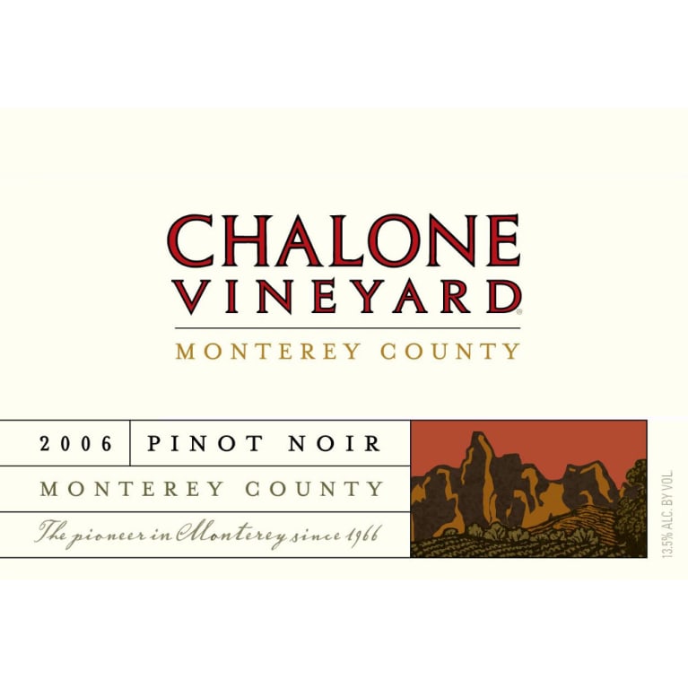 Chalone Monterey County Pinot Noir 2006 Front Label