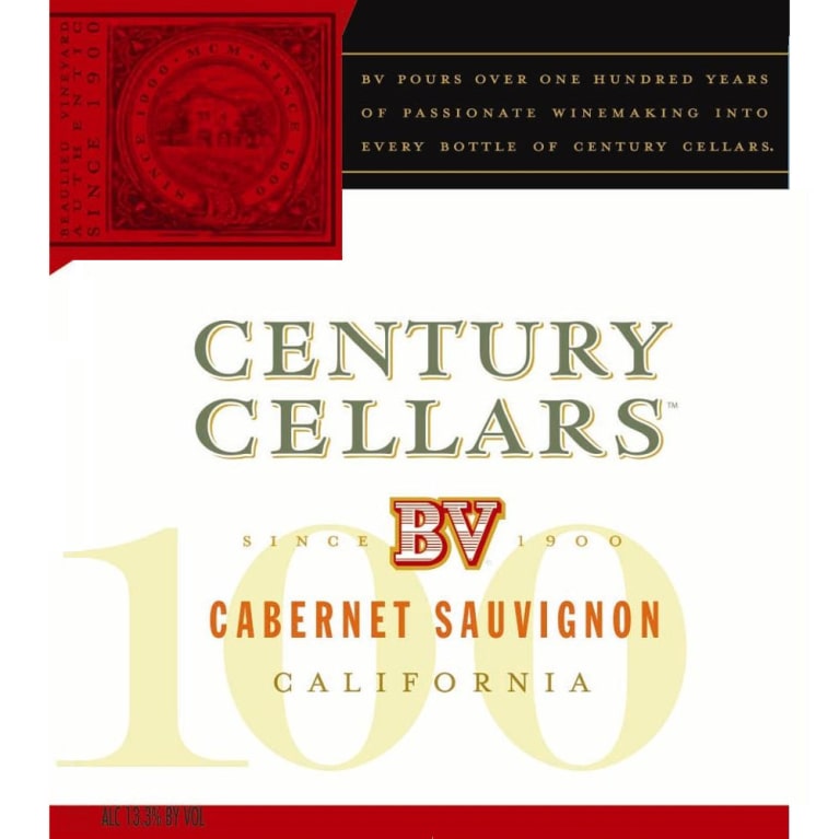 BV Century Cellars Cabernet Sauvignon 2006 Front Label