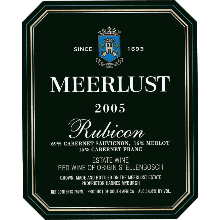 Meerlust Rubicon 2005