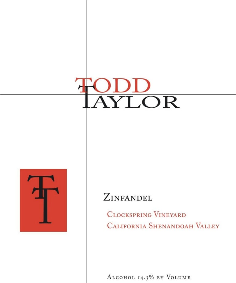 Todd Taylor Clockspring Vineyard Zinfandel 2011