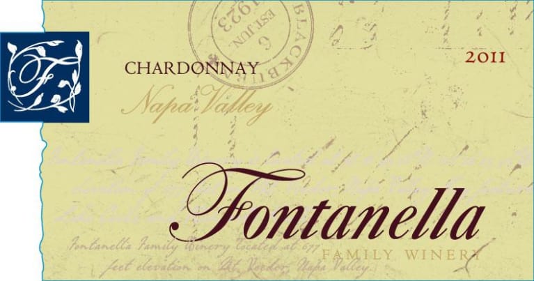 Fontanella Family Winery Chardonnay 2011 Front Label