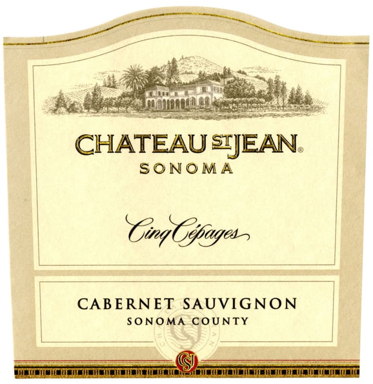 Chateau St. Jean Cinq Cepages 1996 Front Label