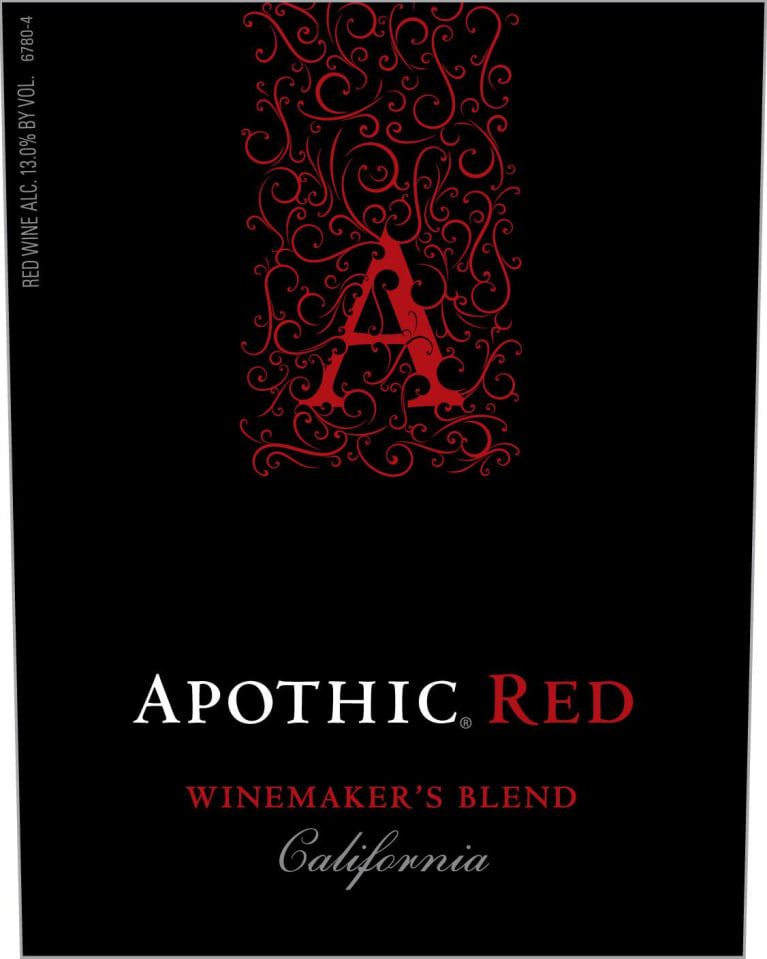 Apothic Red Blend 2018 Front Label