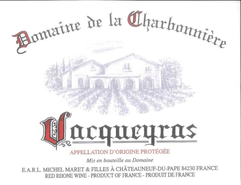 Domaine de la Charbonniere Vacqueyras Rouge 2017
