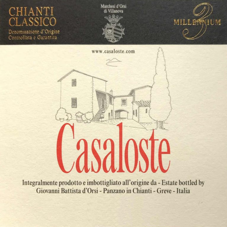 Casaloste Chianti Classico 2017 Front Label