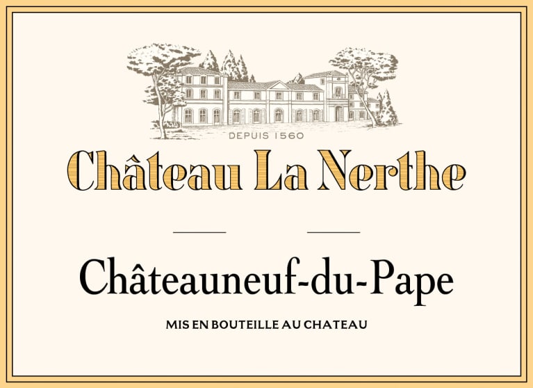 Chateau La Nerthe Chateauneuf-du-Pape Rouge 2019 Front Label