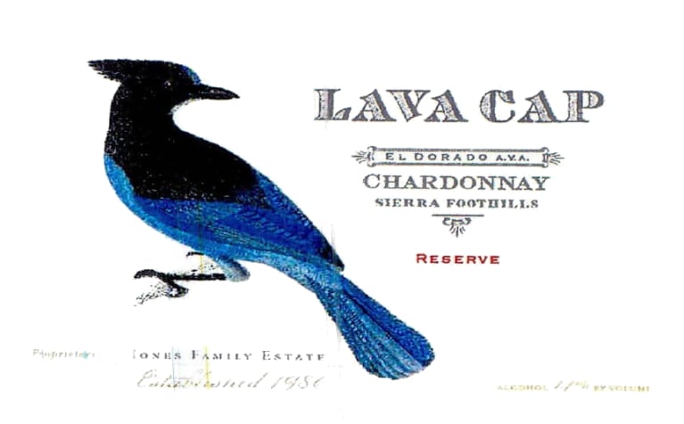 Lava Cap Reserve Chardonnay 2019 Front Label