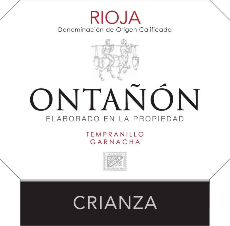 Bodegas Ontanon Crianza 2017 Front Label