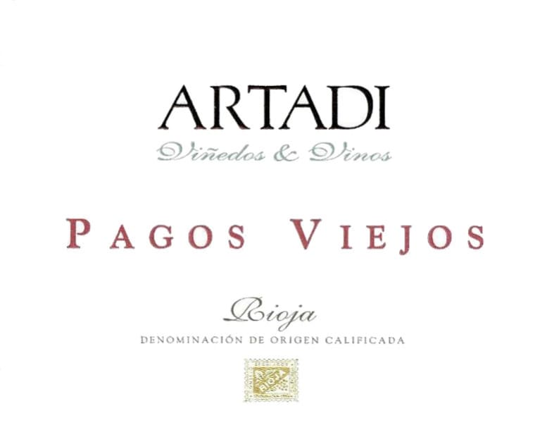 Artadi Pagos Viejos 2000 Front Label