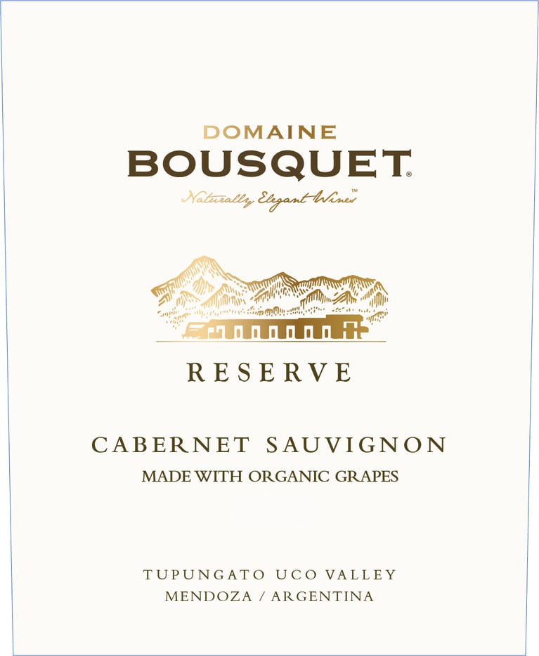 Domaine Bousquet Reserve Cabernet Sauvignon 2019 Front Label