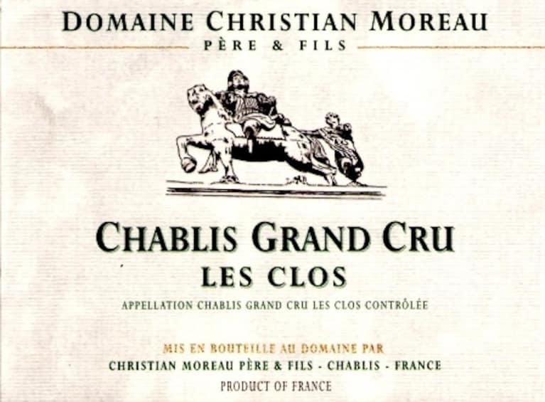 Christian Moreau Chablis Les Clos Grand Cru 2016 Front Label