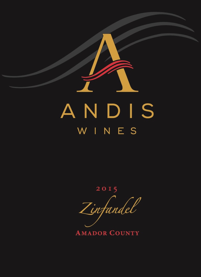 Andis Amador County Zinfandel 2015 Front Label