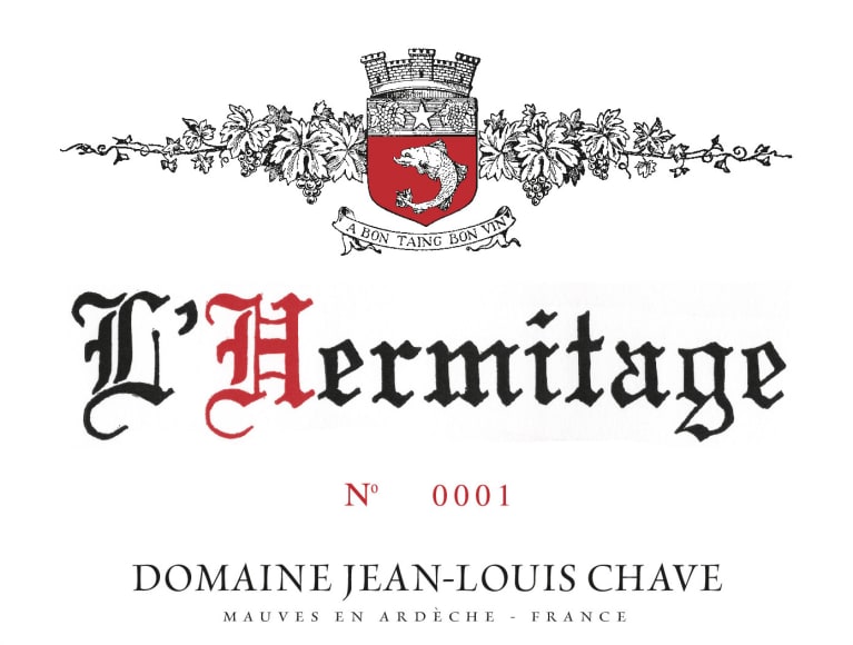 Jean-Louis Chave Hermitage 2010 Front Label
