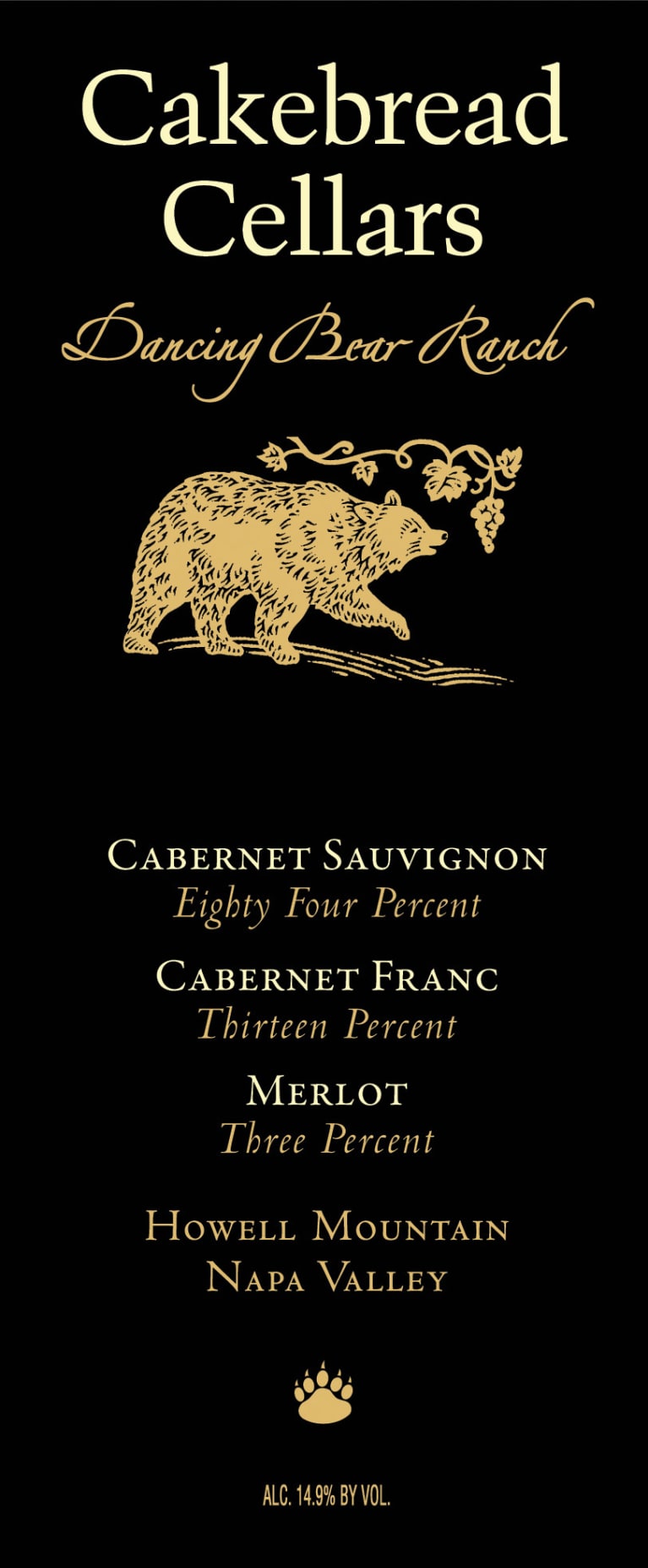 Cakebread Dancing Bear Ranch Cabernet Sauvignon 2017 Wine Com