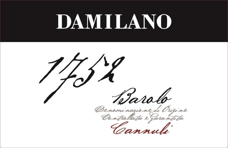 Damilano 1752 Barolo Cannubi Riserva 2013 Front Label