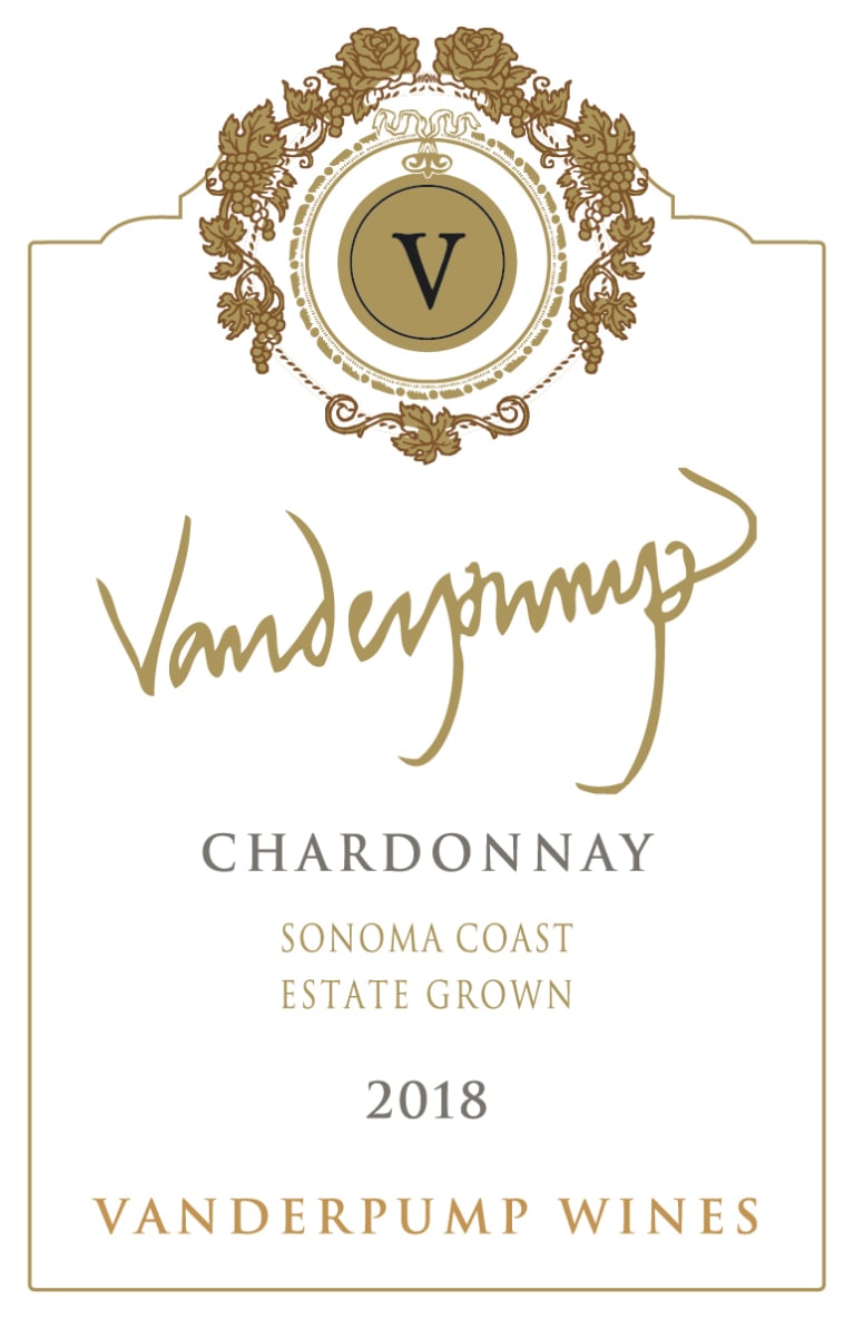Vanderpump Chardonnay 2018 Front Label