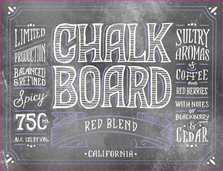 Chalkboard Red Blend 2015