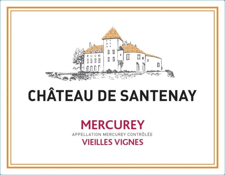 Flat front label of wine