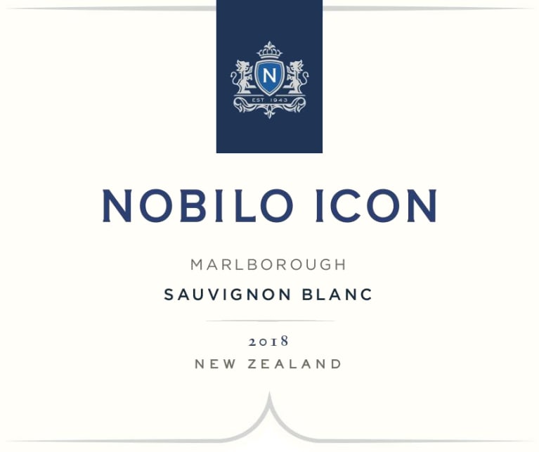 Nobilo Icon Sauvignon Blanc 2018 Front Label