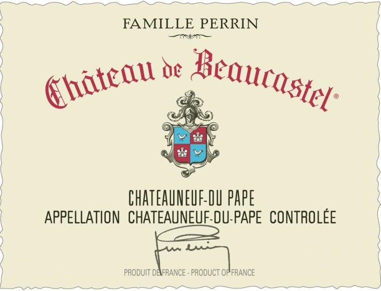 Chateau de Beaucastel Chateauneuf-du-Pape Blanc 2016 Front Label