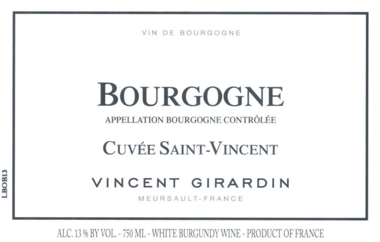Vincent Bourgogne St. Vincent Blanc 2017 Wine.com
