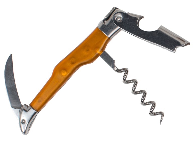 wine.com Laguiole Sommelier Corkscrew in Orange Gift Product Image