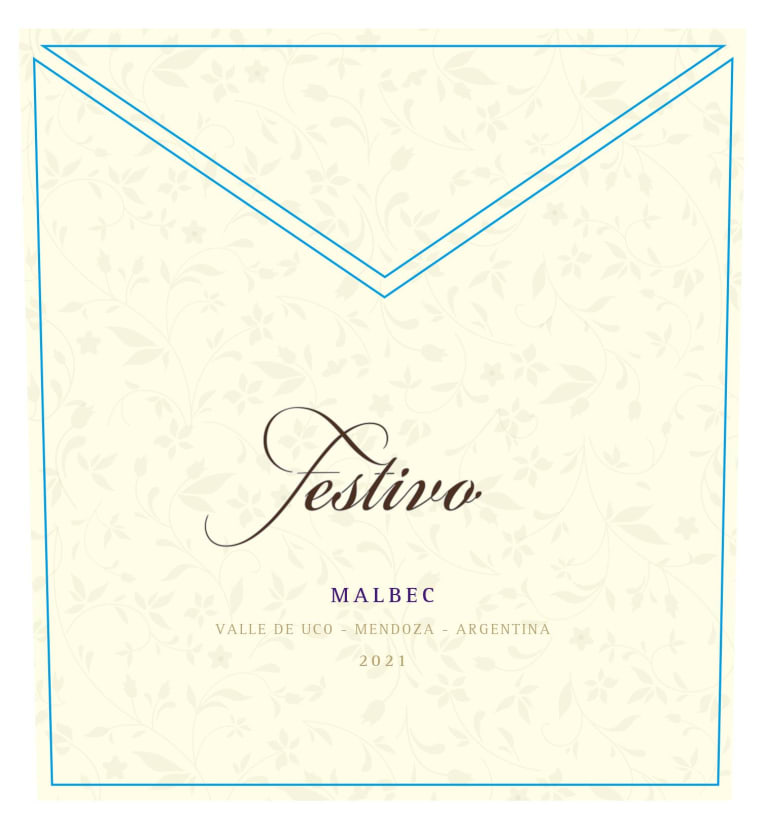 Bodega Monteviejo Festivo Malbec 2021 Front Label