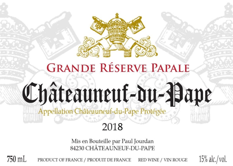 Paul Jourdan Grande Réserve Papale ChâteauneufduPape 2018