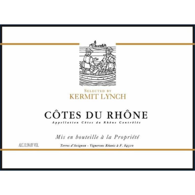 Terres d’Avignon Cuvee Kermit Lynch Cotes du Rhone 2017 Front Label