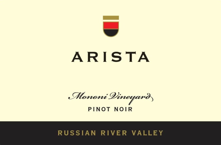 Arista Winery Mononi Vineyard Pinot Noir 2014 Front Label