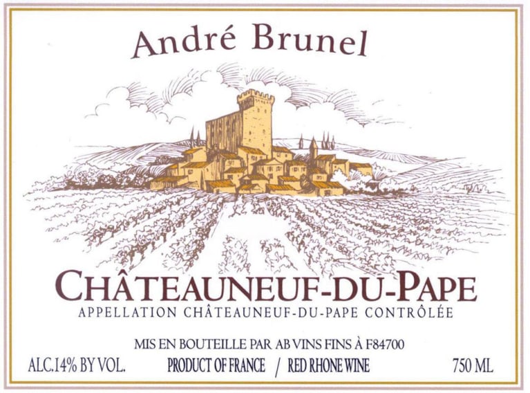 Andre Brunel Chateauneuf-du-Pape 2019 Front Label